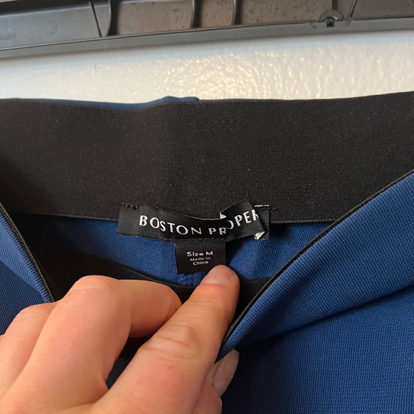 BOSTON PROPER Blue Pull On Leggings Pants Beyond Travel | medium - Picture 4 of 9